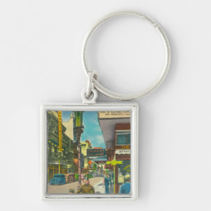 View of Chinatown Business Section Keychain