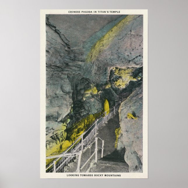 View of Chinese Pagoda in Titan's Temple Poster (Front)