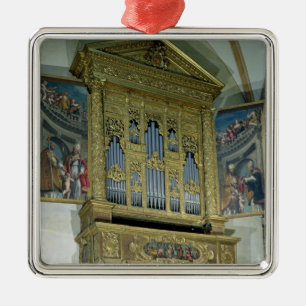 View of church organ, c.1590 metal ornament
