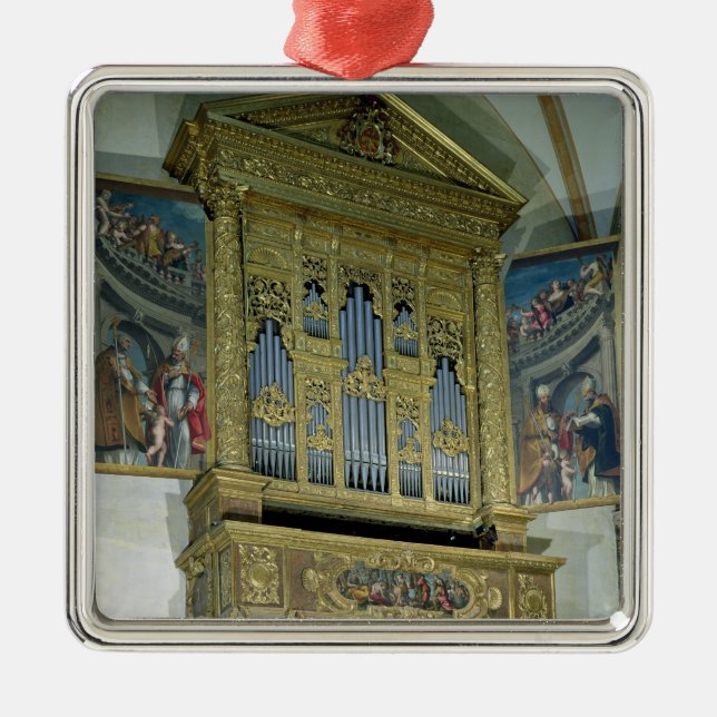 View of church organ, c.1590 metal ornament (Front)