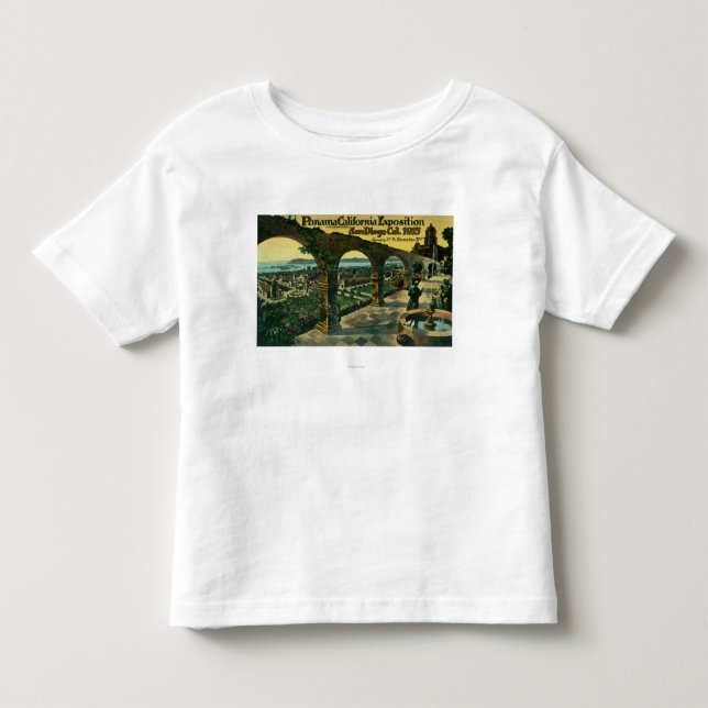 View of City from a Mission, Panama-CA Expo Toddler T-shirt (Front)