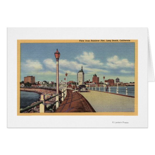 View of City from Rainbow Pier Cards (Front Horizontal)