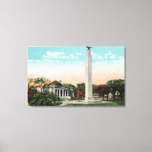 View of City Hall and MacDonough Memorial Canvas Print