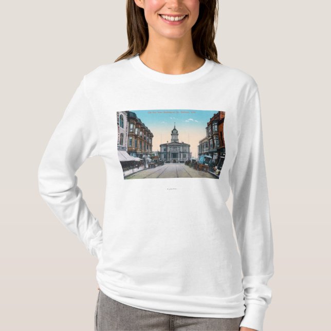 View of City Hall Bldg from Washington St T-Shirt (Front)