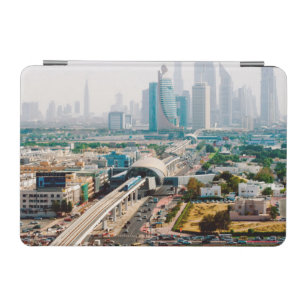 View of city metro line and skyscrapers iPad mini cover