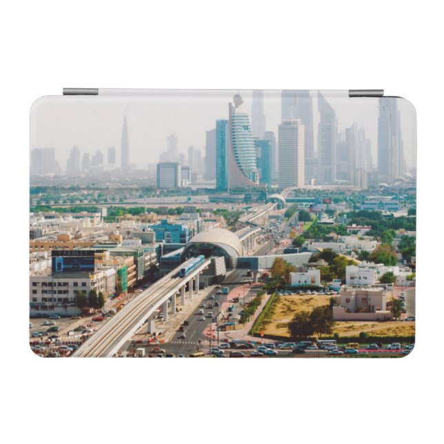 View of city metro line and skyscrapers iPad mini cover (Horizontal)