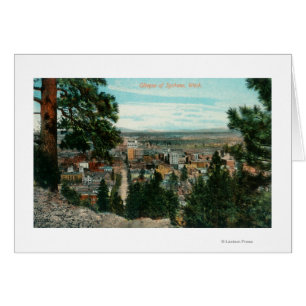 View of City Through the Trees Cards