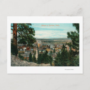 View of City Through the Trees Postcard