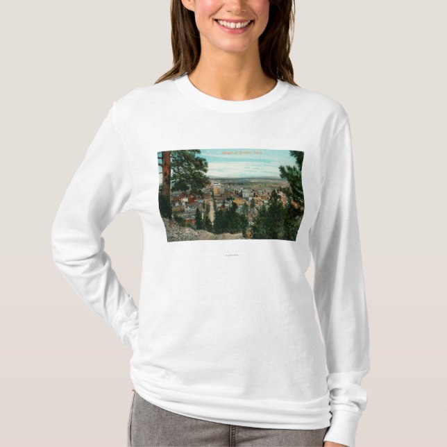 View of City Through the Trees T-Shirt (Front)