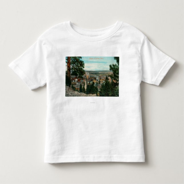 View of City Through the Trees Toddler T-shirt (Front)