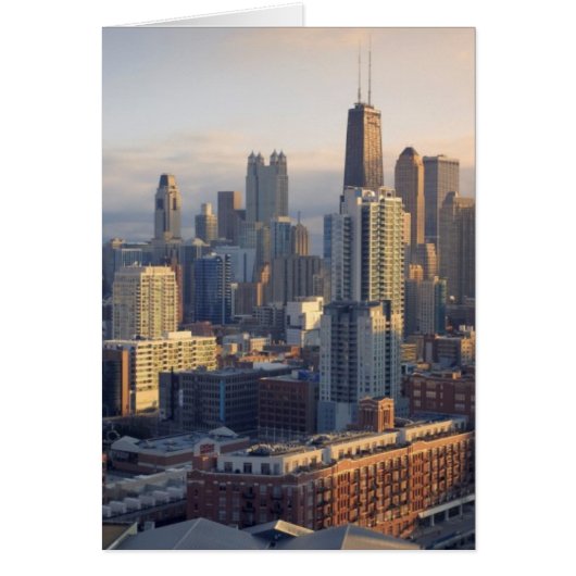 View of cityscape with fantastic light cards (Front)