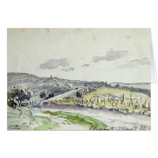 View of Clamart, 1864 Cards (Front Horizontal)