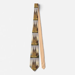 View of Cologne Cathedral Gothic Majesty Neck Tie