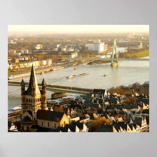 View of Cologne from the Cathedral Photo Poster