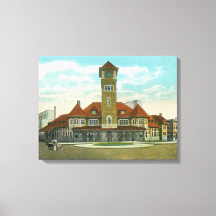 View of Congress Street from the Fidelity Canvas Print