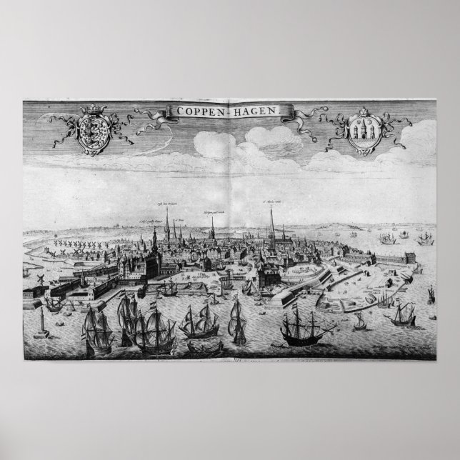 View of Copenhagen Poster (Front)