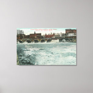 View of Court Street Bridge Showing Lehigh Canvas Print