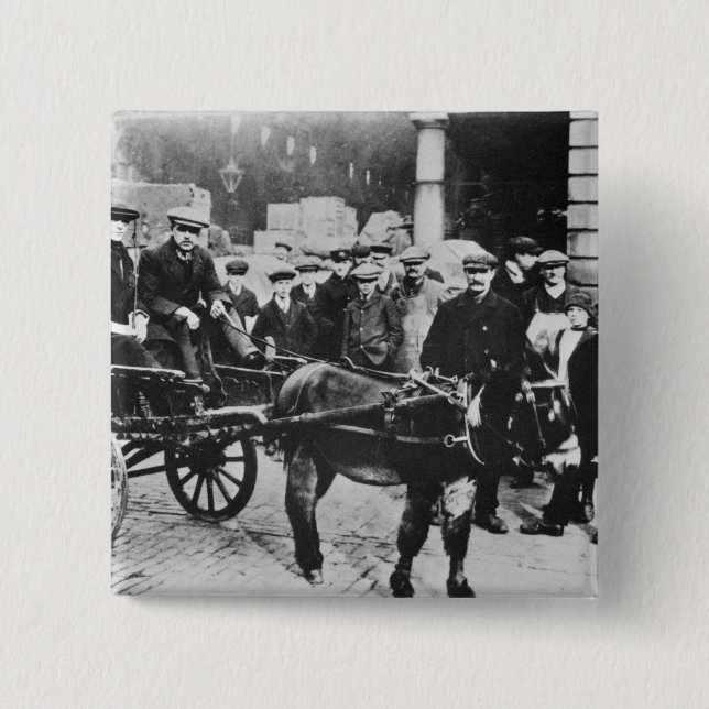 View of Covent Garden Market, 1900 Button (Front)