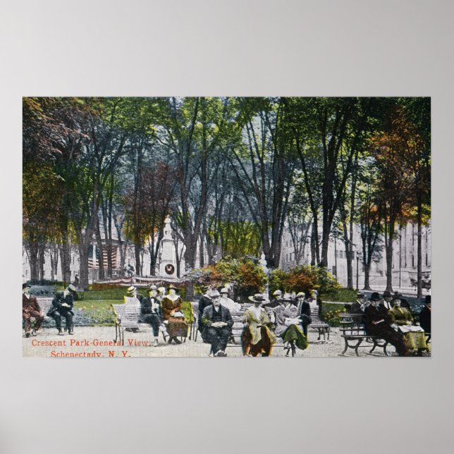 View of Crescent Park Poster (Front)