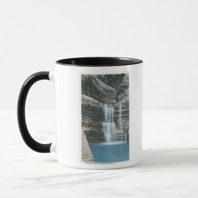 View of Curtain Cascade Mug (Left)