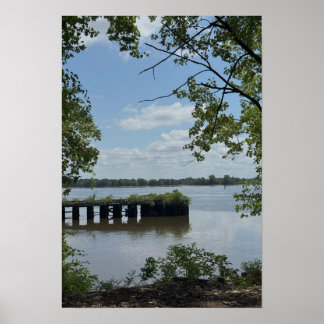 View of Delaware River Poster