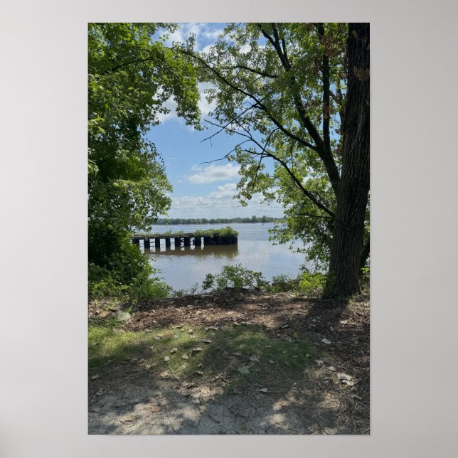 View of Delaware River Poster (Front)