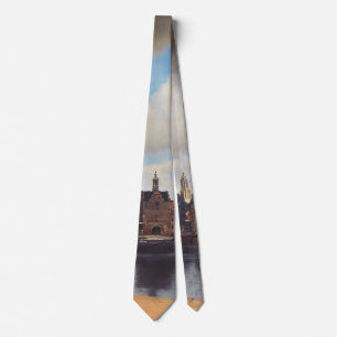 View of Delft by Johannes Vermeer Classical Art Neck Tie