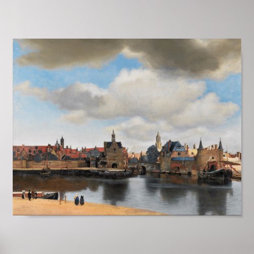 View of Delft by Johannes Vermeer Poster