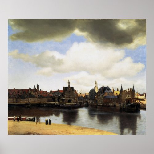 View of Delft by Johannes Vermeer Poster