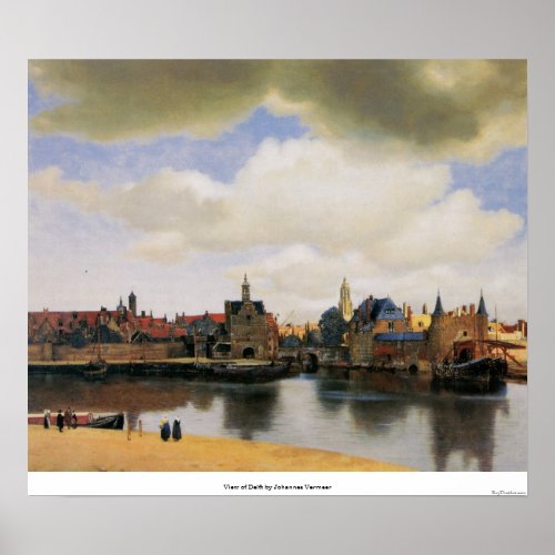 View of Delft by Johannes Vermeer Poster