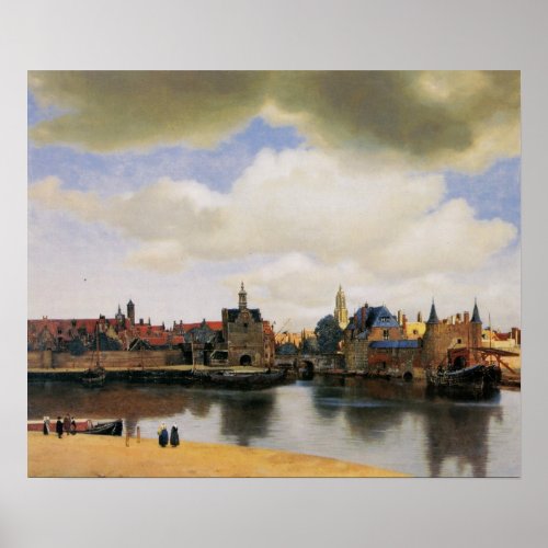 View of Delft by Johannes Vermeer Poster