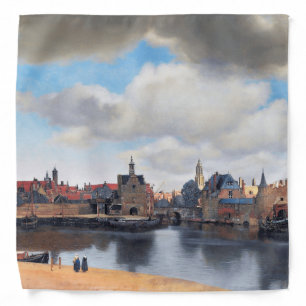 View of Delft, Johannes Vermeer, 1659-1660 Bandana
