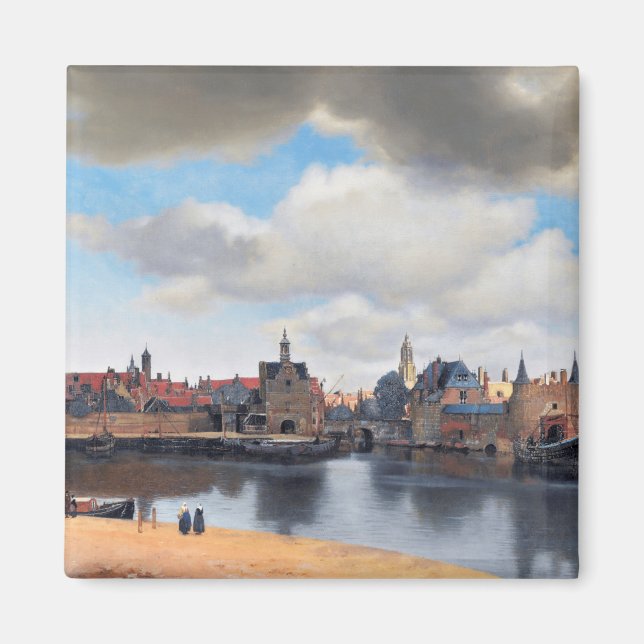 View of Delft, Johannes Vermeer, 1659-1660 Magnet (Front)
