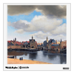 View of Delft, Johannes Vermeer, 1659-1660 Wall Decal