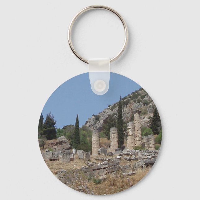 View of Delphi, Greece Keychain (Front)