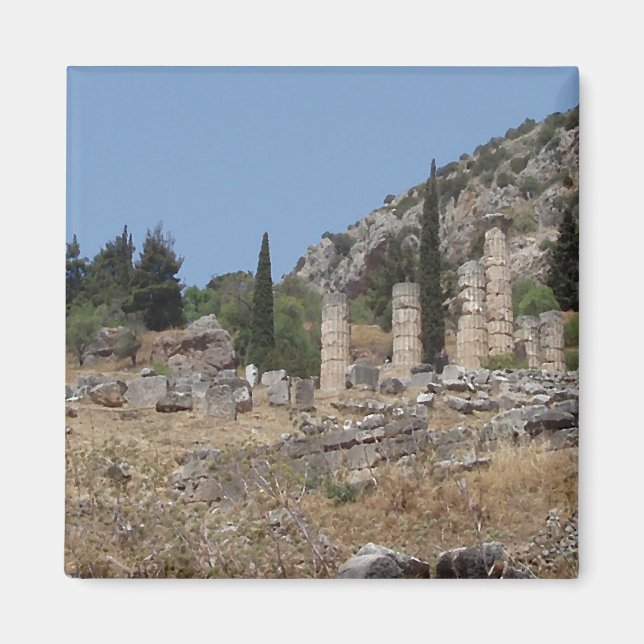 View of Delphi, Greece Magnet (Front)