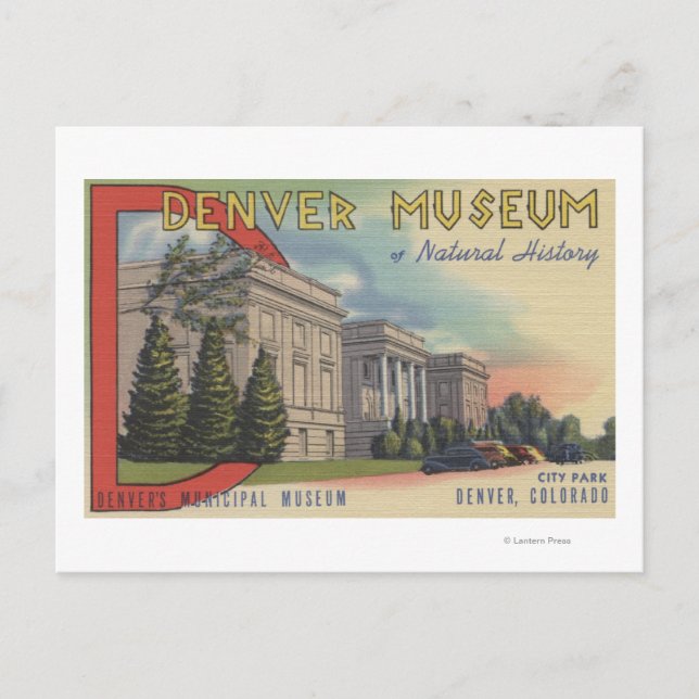 View of Denver Museum of Natural History Postcard (Front)