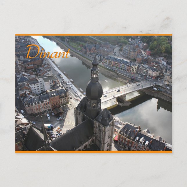 View of Dinant and River Meuse, Belgium Postcard (Front)