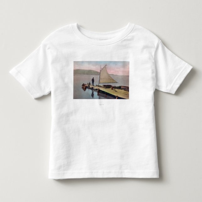 View of Docked Sailboat at Utah LakeProvo, UT Toddler T-shirt (Front)