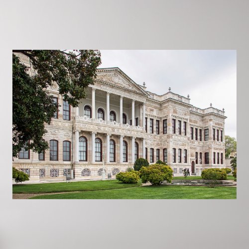 View of Dolmabahce Palace Poster