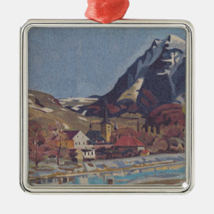 View of Dolný Kubín by Arnold Peter Weisz Metal Ornament