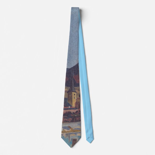 View of Dolný Kubín by Arnold Peter Weisz Neck Tie (Front)