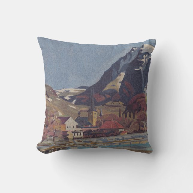 View of Dolný Kubín by Arnold Peter Weisz Throw Pillow (Front)