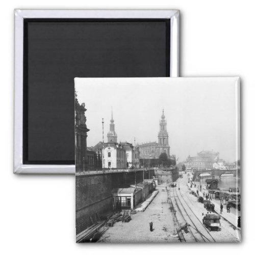 View of Dresden from the Bruehlsche Terrasse Magnet