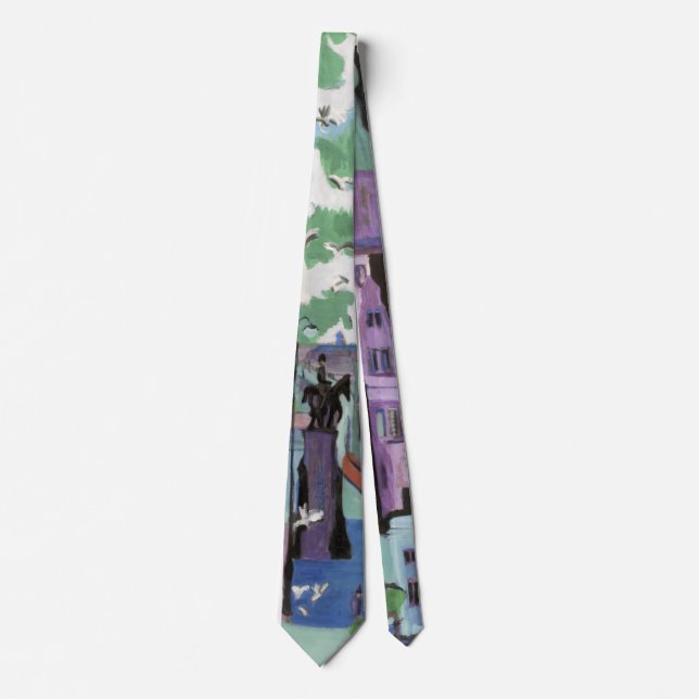 View of Dresden: Schlossplatz Neck Tie (Front)