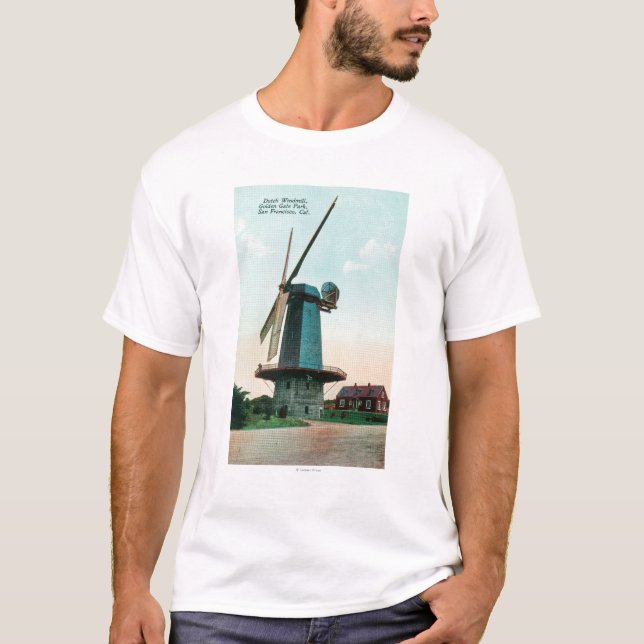 View of Dutch Windmill at Golden Gate Park T-Shirt (Front)