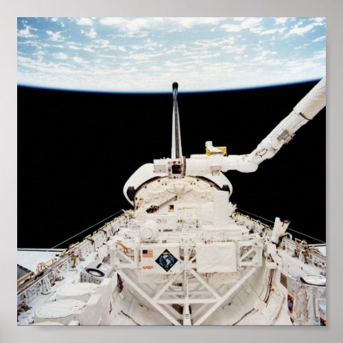 View of Earth from Space Shuttle Columbia STS_62 Poster