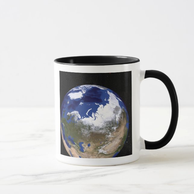 View of Earth showing the Arctic region Mug (Right)