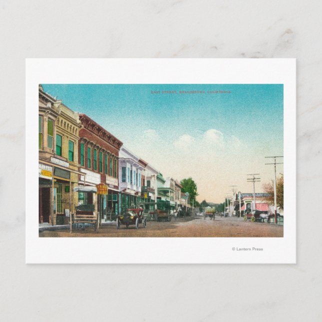 View of East StreetHealdsburg, CA Postcard (Front)