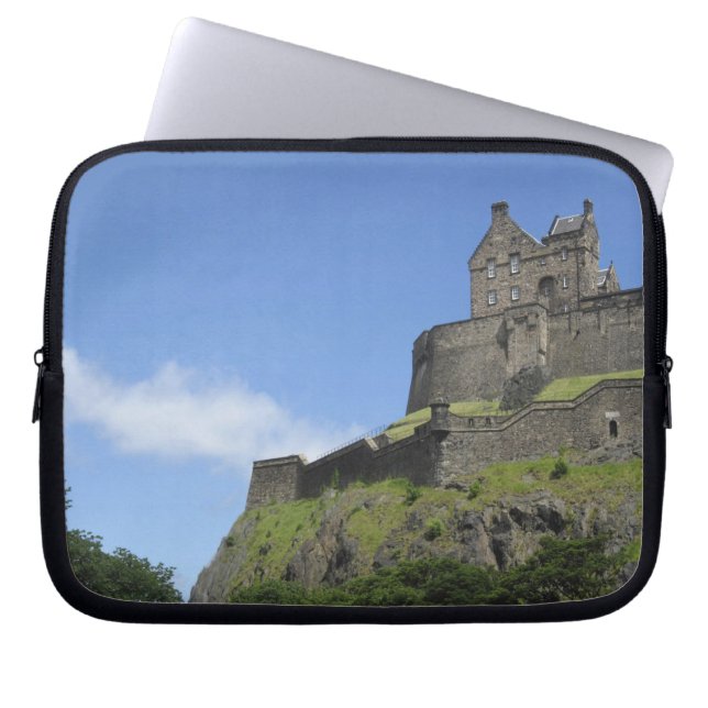 View of Edinburgh Castle, Edinburgh, Scotland, 2 Laptop Sleeve (Front)